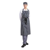 thumbnail of Gastronoble Whites Latzschürze blau weiß gestreift extra lang