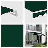 thumbnail of Wasabi - Toldo Exterior Enrollable 3x2,5 Verde - Lona Poliéster – Estructura Aluminio Inclinación Regulable