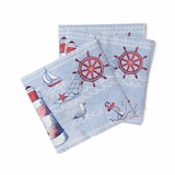 thumbnail of Sovie HORECA Serviette Meeresbrise in Blau aus Tissue 33 x 33 cm, 100 Stück - Maritim