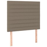 thumbnail of vidaXL Boxspringbett mit Matratze & LED Taupe 90x190 cm Stoff