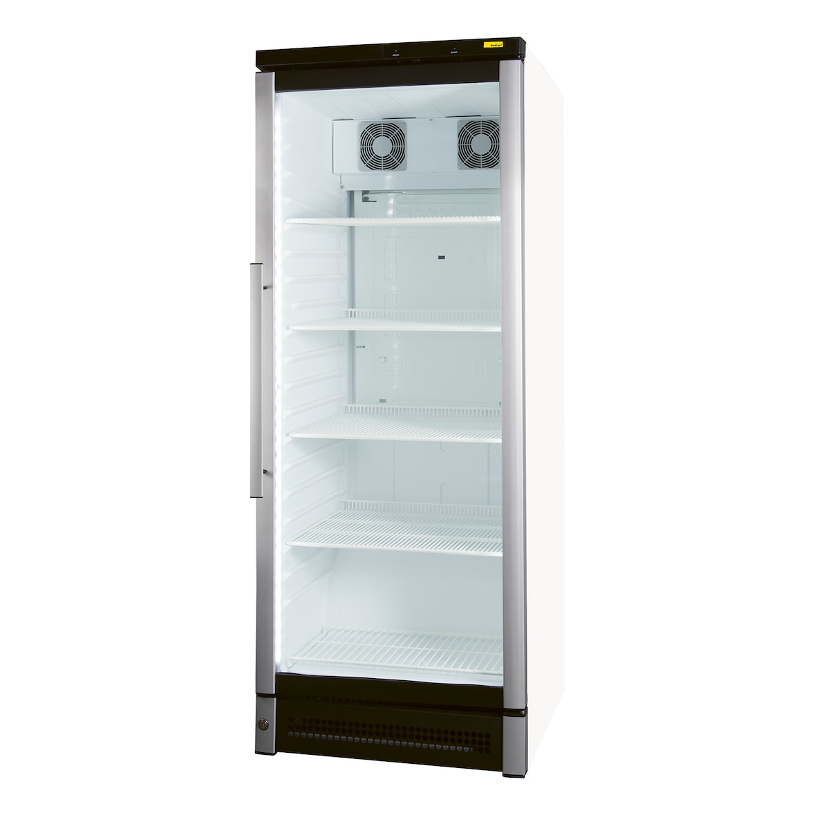 NORDCAP Glastürkühlschrank M 150, 281 Liter, weiß