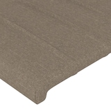 thumbnail of vidaXL Kopfteil mit Ohren Taupe 203x16x118/128 cm Stoff