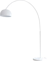 thumbnail of SalesFever Bogenlampe 195 cm | Ø Lampenschirm 33 cm | echter Marmorfuß | B 165 x T 33 x H 195 cm | weiß lackiert