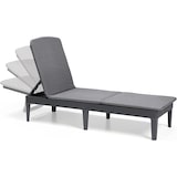 thumbnail of Keter Lettino Prendisole Jaipur, dotato di cuscino, Grafite, 187,5x58x29H cm