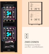 thumbnail of Klarstein Shiraz 39 Duo Weinkühlschrank 2 Zonen 116l 34 Flaschen Schwarz
