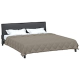 thumbnail of vidaXL Sommerdecke Hellgrau 220 x 200 cm Mikrofaser