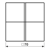 thumbnail of Jung Tastensatz 4fach LC 404 TSA 210 LC404TSA210