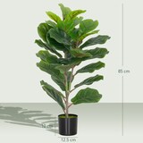 thumbnail of HOMCOM Pianta Finta di Ficus Lyrata Alta 80 cm per Interni con Vaso