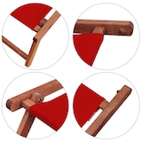 thumbnail of Sonnenliege rot Liegestuhl Fußteil Tisch Gartenliege Deckchair Strandstuhl Gartenmöbel 10-308FT