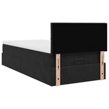 thumbnail of vidaXL Ottoman-Bett mit Matratze & LEDs Schwarz 90x190 cm Samt