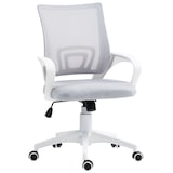 thumbnail of HOMCOM silla de oficina de malla silla de escritorio giratoria con altura ajustable función de basculante y reposabrazos carga 120 kg gris