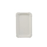 thumbnail of ABC Pak 250 Teller, Pappe [ff] eckig 10 cm x 16 cm weiss (95640, 250 Stück)