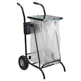 thumbnail of ROSSIGNOL Chariot de voirie roues pneumatiques 2x110L avec couvercle MOBISAC vert mousse