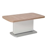 thumbnail of Vierhaus Couchtisch Platte Dekor Wildeiche, Wangen (Auszugsplatten)  Dekor weiß, ausziehbar und höhenverstellbar