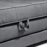 thumbnail of HOMCOM Divano Letto 2 Posti in Tessuto Imbottito 151x75x85cm Grigio