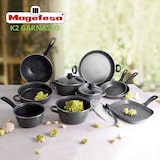 thumbnail of San Ignacio - Nona 16/18/20/24 cm Edelstahl-Kochgeschirrset, geeignet für Induktion mit 18/20/24 cm Pfannenset K2 Gransasso