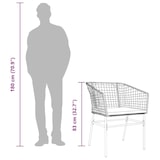 thumbnail of vidaXL 7-tlg. Garten-Essgruppe mit Kissen Braun Poly Rattan Glas