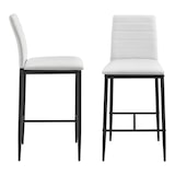 thumbnail of Helloshop26 - Conjunto de 2 banquetas de bar com pés de aço e altura de 66 cm nas cores branca e preta 03_0005786/2