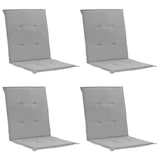 thumbnail of Décoshop26 - Juego de 4 cojines para silla de jardín 100% poliéster impermeable gris 100 x 50 x 3 cm DEC021679