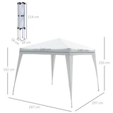 thumbnail of Gazebo Pop-up Impermeabile Bianco 3x3m