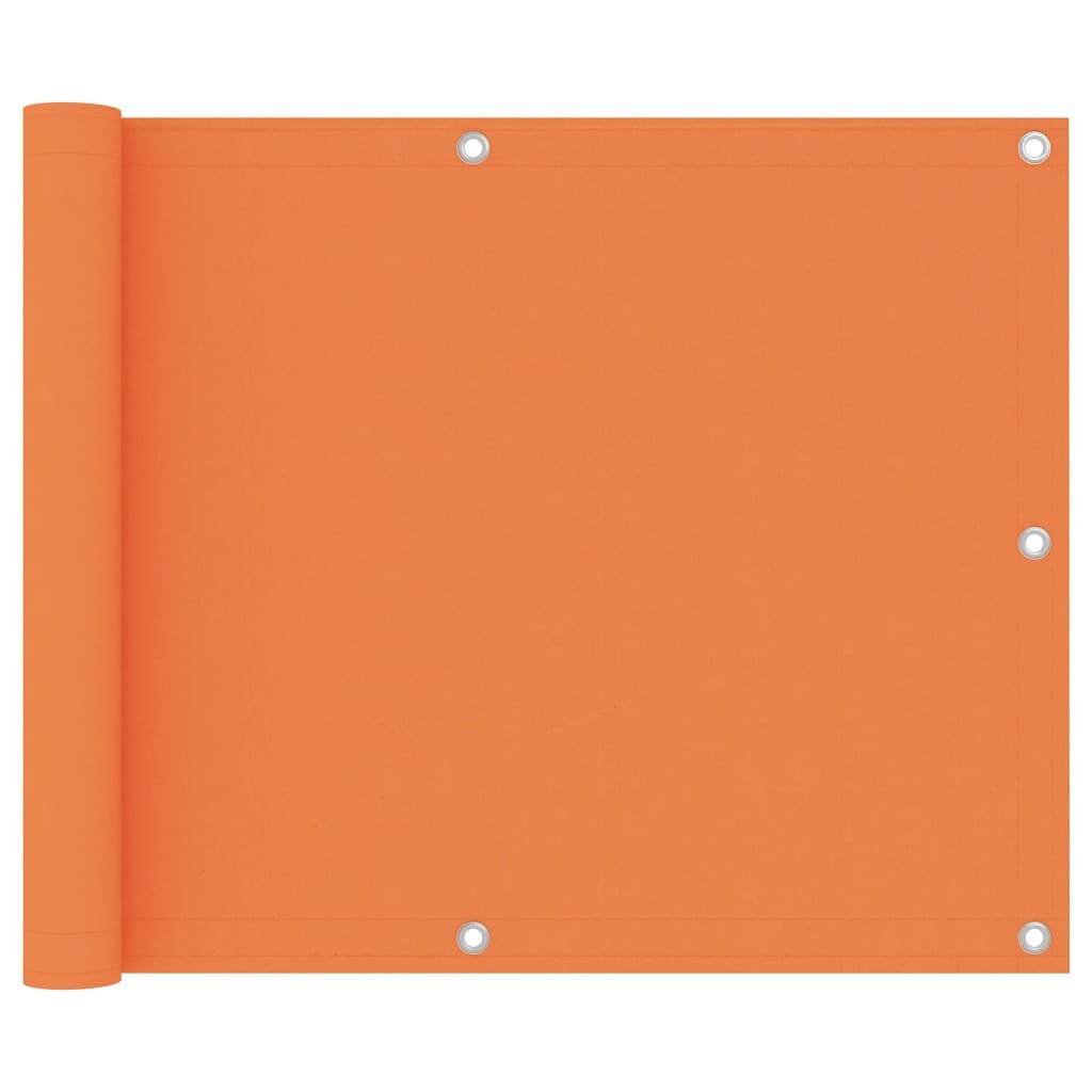 Helloshop26 - Balkon-Sichtschutz 75 x 500 cm orangefarbenes Oxford-Gewebe 02_0010300
