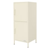 thumbnail of ML-Design Aktenschrank aus Stahl, Creme, 40×101,5×40 cm, Büroschrank mit 2 Türen und verstellbaren Böden