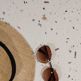 thumbnail of Restootab - Table bistrot 70x70cm terrazzo cassata