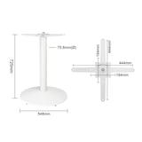 thumbnail of Bolero Tischfuß rund aus Gusseisen in weiß Ø580mm