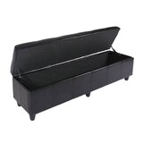 thumbnail of BERLINLODGE Bank Sitzbank mit Aufbewahrung Lars XXL HxBxT 45x180x45cm Creme Kunstleder