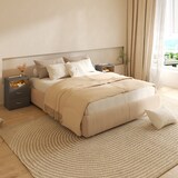 thumbnail of CASARIA® Nachttisch 2er Set mit Schubladen & Beleuchtung Anthrazit