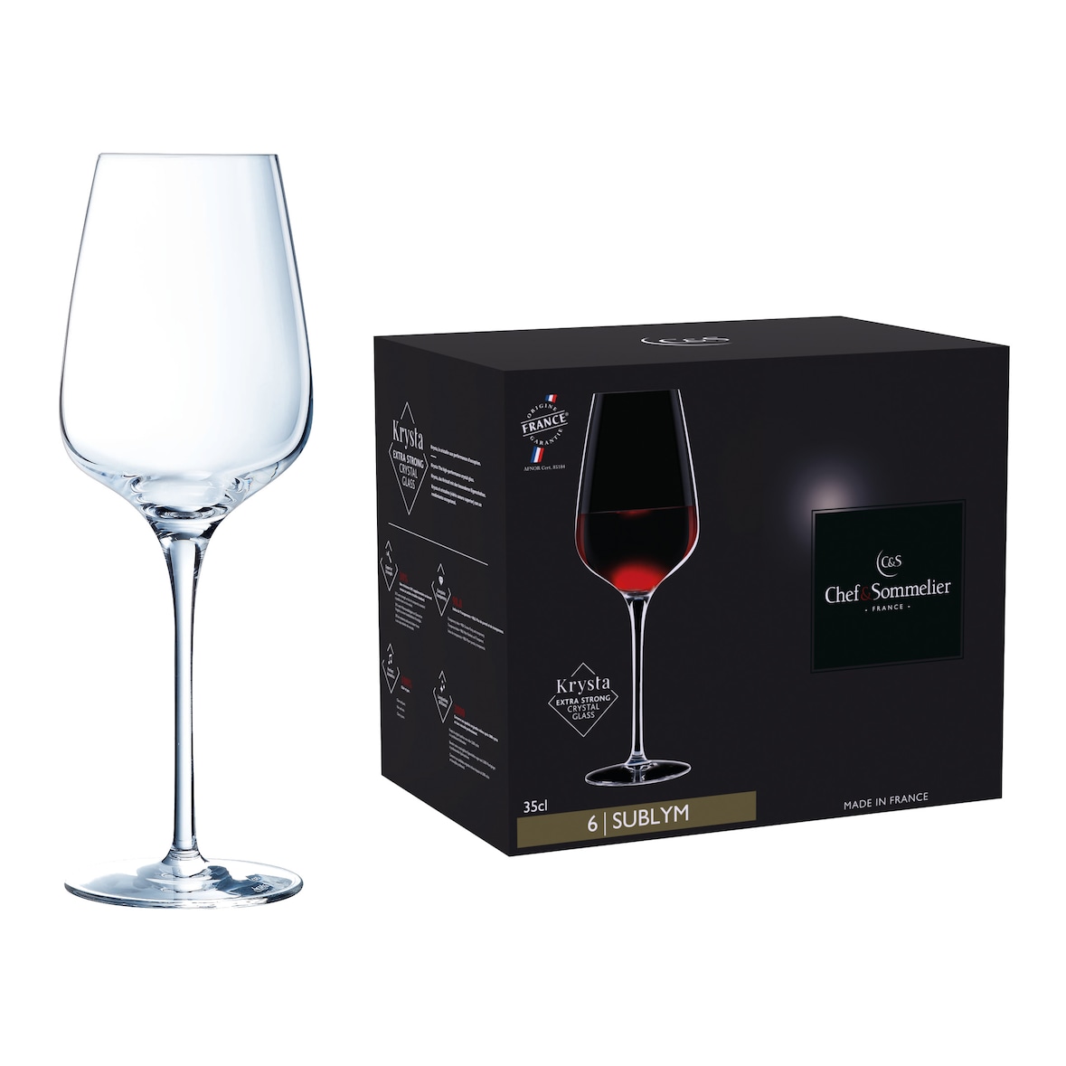 Chef & Sommelier Sublym Weinkelch 35 cl 0,1 & 0,2 /-/ geeicht 6 Stk.