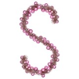 thumbnail of vidaXL Weihnachtskugelgirlande Rosa 186 cm Polystyrol