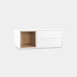 thumbnail of KLAST Mueble recibidor flotante en madera color blanco y natural Hazan