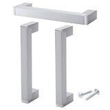 thumbnail of 5 x EDELSTAHL Möbelgriffe 128mm Lochabstand 15mm Möbelgriffe QUAD Griffe für Küchenschränke Möbel