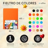 thumbnail of Fieltro para Manualidades, Fieltro de Colores, Suave y Flexible, 40x60cm - m-office (blanco, 10 uds)