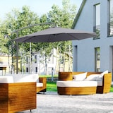 thumbnail of Outsunny Ombrellone da Giardino a Braccio Deluxe Inclinabile Φ2.95m