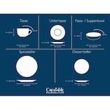 thumbnail of CreaTable Maria Theresia Weiss Kombiservice 30-tlg Porzellan