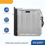 thumbnail of Exquisit Einbaubackofen EBE76-9-H-020 inox | Energieeffizienzklasse A | 75,6 l Garraum | Einbaubackofen 60 cm