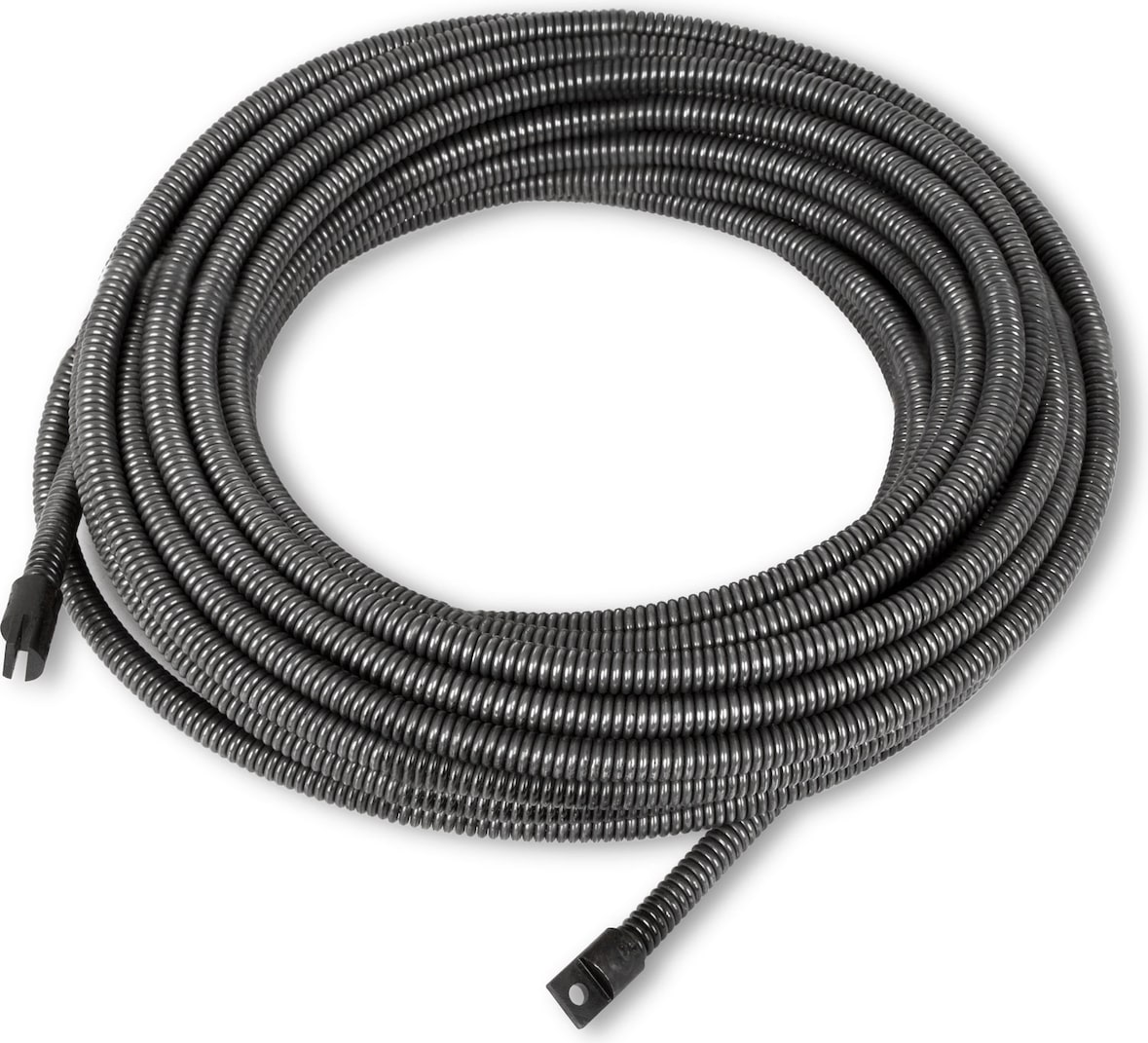 EBERTH Ersatzspirale 20 m für Rohrreiniger, Ø 13 mm, M6 Kupplung, für Rohre Ø 50–100 mm, robustes Metall, passend für gängige Bohrköpfe
