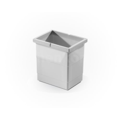 Hailo 6,5 Liter Inneneimer 1107289 hellgrau 226 x 174 x 220 mm 2 Henkel