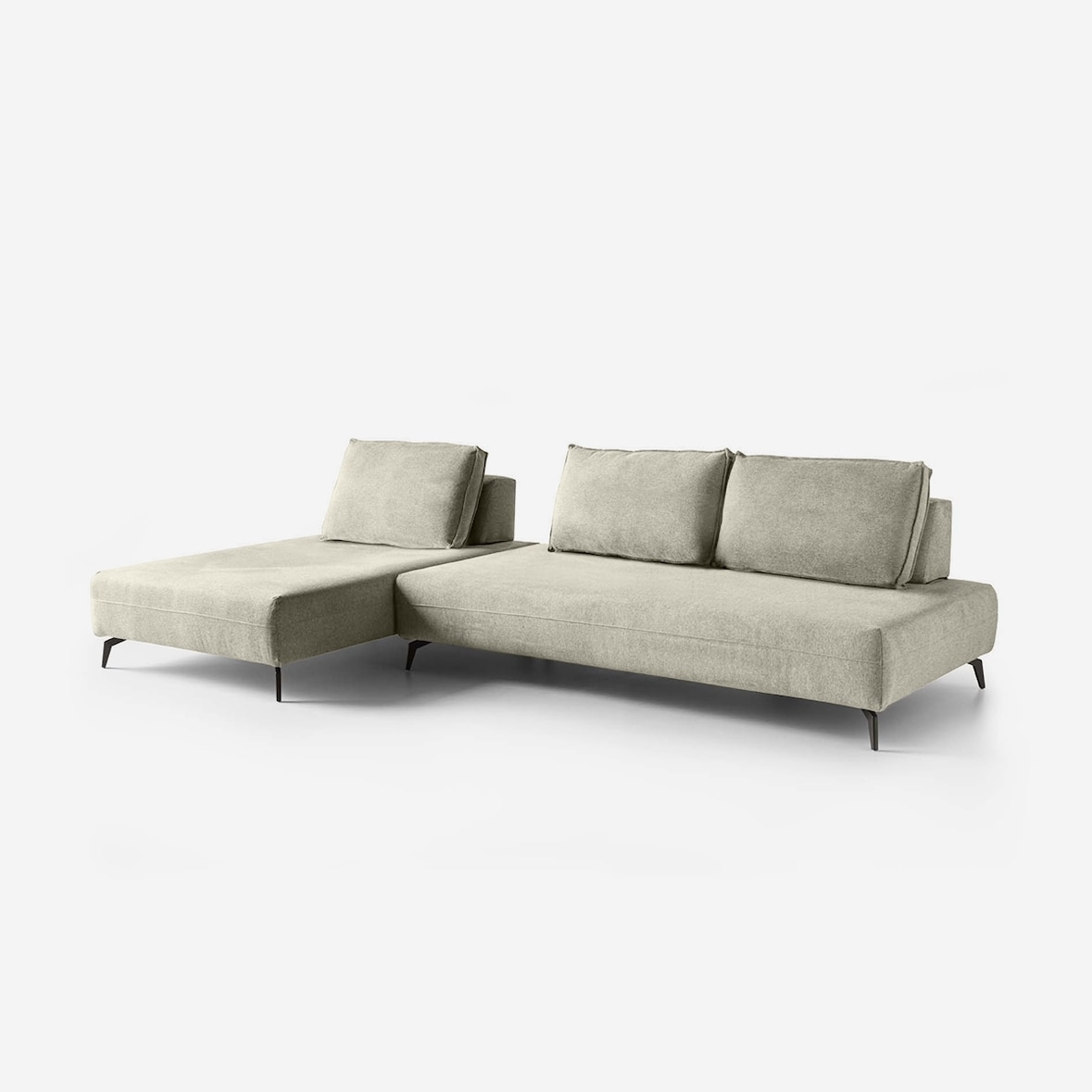 Divano modulare 3 posti personalizzabile Made in Italy Campiglio C - Beige-1COMPCCA1