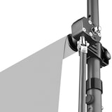 thumbnail of Klemmmarkise mit Handkurbel, höhenverstellbar - 350 x 180 cm, hellgrau