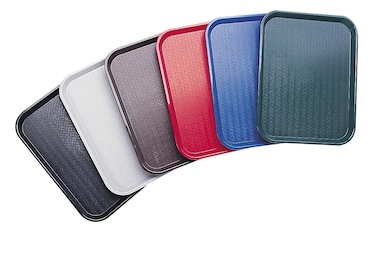 Dienblad Olympia 41.5 x 31 cm Polypropyleen Stapelbaar Zwart