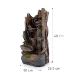 thumbnail of Mystic Tree Solarbrunnen LED-Beleuchtung Polyresin Dunkles Holz