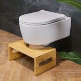 thumbnail of Relaxdays Toilettenhocker, Stuhlgang Unterstützung, WC Hocker für Erwachsene, Bambus, HxBxT: 18,5 x 43,5 x 28 cm, natur