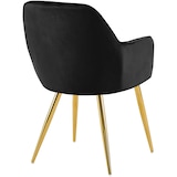 thumbnail of Chaise de salle à manger Cheryl Noir /Or