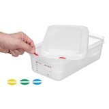 thumbnail of Behälter GN 1/4 Polypropylen, HENDI, GN 1/4, 4,3L, Transparent, 265x162x(H)150mm