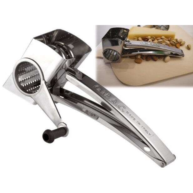 Grattugia a rullo manuale in acciaio inox gratta formaggio a manovella