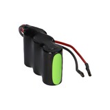 thumbnail of Notleuchtenakku NiMH 3,6V 4000mAh F1x3 Baby C mit Kabel und Faston-Buchsen -4,8mm / +6,3mm