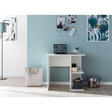 thumbnail of Computertisch WL5.757 Weiß Schreibtisch 82 x 60 x 76 cm, Kleiner Laptop PC Tisch Büro ohne Rollen, Bürotisch mit Ablage, Arbeitstisch Klein Nähtisch